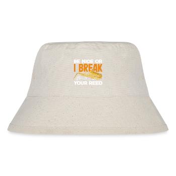 Saxofon - Stanley/Stella recycelter Bucket Hat - Naturweiß - Vorne