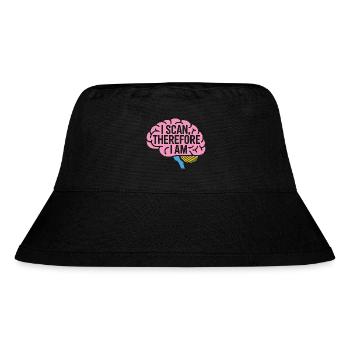 MRI Tech I Scan Therefore I Am Radiologist - Stanley/Stella recycelter Bucket Hat - Schwarz - Vorne