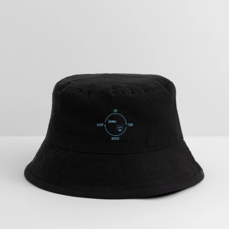 Eat Sleep Code Repeat - Programmer Cycle Stanley/Stella Recycled Bucket Hat