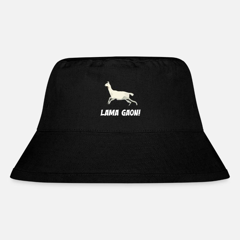 Lama Gaon - Stanley/Stella recycelter Bucket Hat - Schwarz