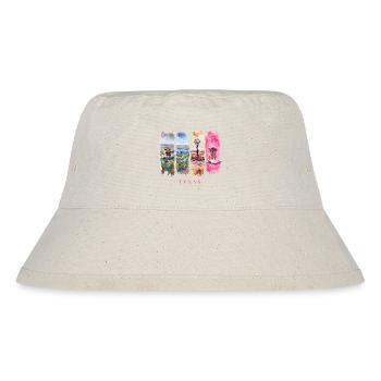 Texas Travel – Longhorn & Cowboy Spirit - Stanley/Stella Recycled Bucket Hat - natural - Front
