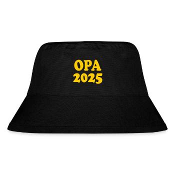 Opa 2025 - Stanley/Stella recycelter Bucket Hat - Schwarz - Vorne