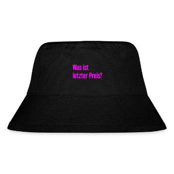 Was ist letzter Preis? - Stanley/Stella recycelter Bucket Hat - Schwarz - Vorne