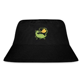 Feuerdrache - Stanley/Stella recycelter Bucket Hat - Schwarz - Vorne