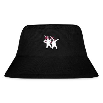 2 freunde team paar crew party feiern club dabbing - Stanley/Stella recycelter Bucket Hat - Schwarz - Vorne