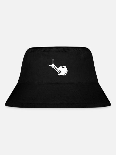 Schnecke - Stanley/Stella recycelter Bucket Hat - Schwarz