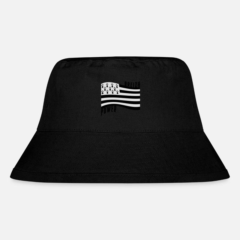 Flagge Breizh Strom - Stanley/Stella recycelter Bucket Hat - Schwarz