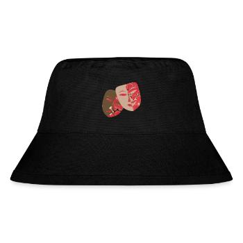 masken e 245 - Stanley/Stella recycelter Bucket Hat - Schwarz - Vorne