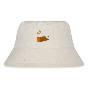 Säge Schreiner - Stanley/Stella recycelter Bucket Hat - Naturweiß - Vorne