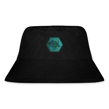 Schildkröten - Stanley/Stella recycelter Bucket Hat - Schwarz - Vorne