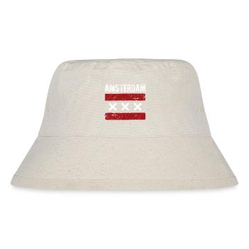 Amsterdam Grunge XXX Bar - Stanley/Stella recycelter Bucket Hat - Naturweiß - Vorne
