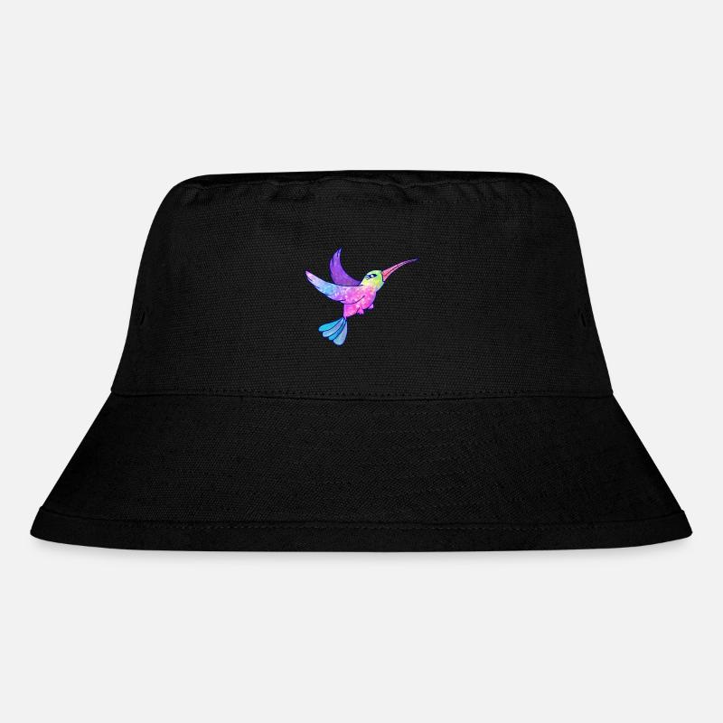 Kolibri Vogel niedliche Tiere - Stanley/Stella recycelter Bucket Hat - Schwarz