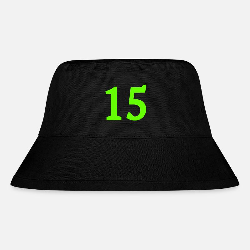 Number 15 - Stanley/Stella Recycled Bucket Hat - black