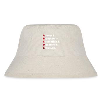 ABCDE Regel - Stanley/Stella recycelter Bucket Hat - Naturweiß - Vorne