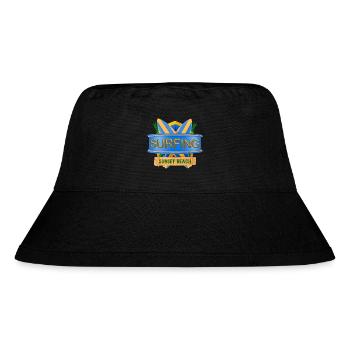 Hawaii, Surfing, Sunset-Beach - Stanley/Stella recycelter Bucket Hat - Schwarz - Vorne