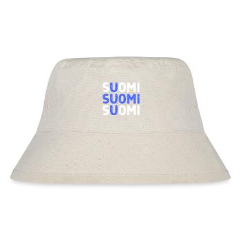 Englisches Wort Flagge - Stanley/Stella recycelter Bucket Hat - Naturweiß - Vorne