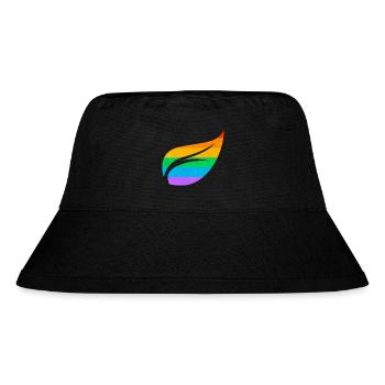 Gay Pride Parade LGBTQ+ Rainbow Flag Body Positive - Stanley/Stella Recycled Bucket Hat - black - Front