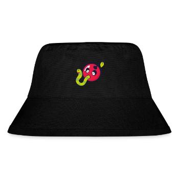 Deadly cherry - Stanley/Stella recycelter Bucket Hat - Schwarz - Vorne