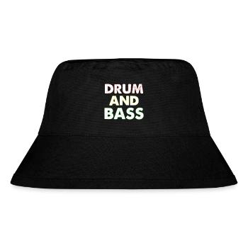 Drum n Bass Vintage Bold Red Yellow Green - Stanley/Stella Recycled Bucket Hat - black - Front
