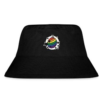 Boule arc-en-ciel / Noël / Étoiles / Noël - Bob recyclé Stanley/Stella - noir - Devant