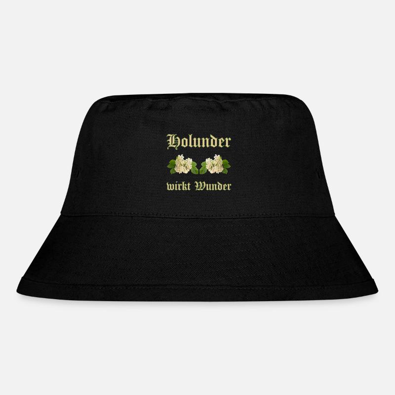 holunder wirkt wunder - Stanley/Stella recycelter Bucket Hat - Schwarz