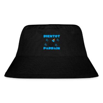 BALD PATE SEIN - Stanley/Stella recycelter Bucket Hat - Schwarz - Vorne