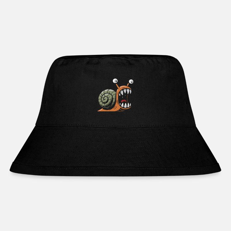 Snail with large teeth - Stanley/Stella Recycled Bucket Hat - black