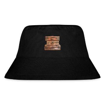 Die Koffer sind gepackt – Das Abenteuer beginnt! - Stanley/Stella recycelter Bucket Hat - Schwarz - Vorne