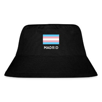 Trans Pride Flagge Madrid - Stanley/Stella recycelter Bucket Hat - Schwarz - Vorne