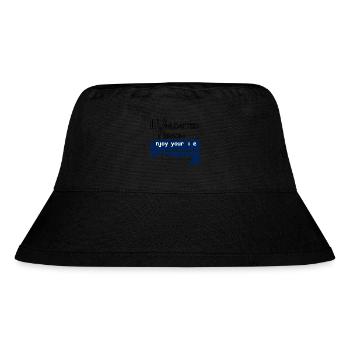 Enjoy your life in a heathyway - Stanley/Stella recycelter Bucket Hat - Schwarz - Vorne