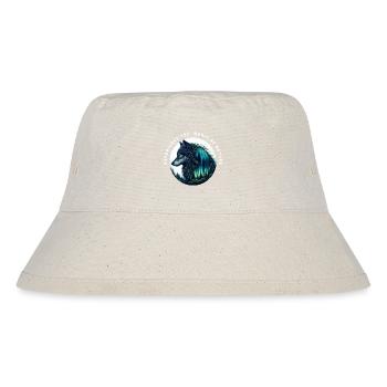 Die Magie der Wolfsnatur - Stanley/Stella recycelter Bucket Hat - Naturweiß - Vorne
