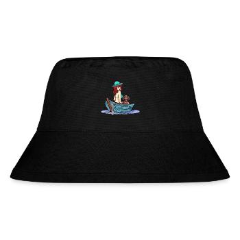 Holiday Ready for Holiday Dog Boat Holiday Leisure Dogs - Stanley/Stella Recycled Bucket Hat - black - Front