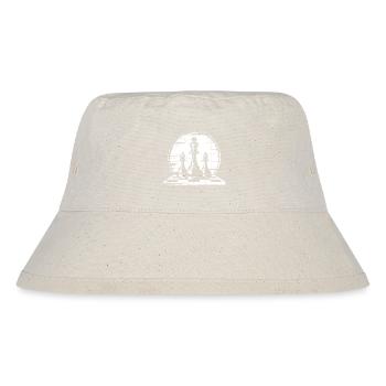 Schachfiguren Grafik - Stanley/Stella recycelter Bucket Hat - Naturweiß - Vorne