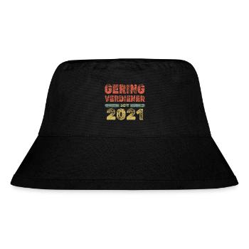 2021 - Stanley/Stella recycelter Bucket Hat - Schwarz - Vorne