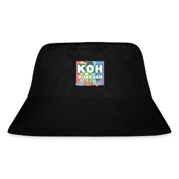Regenbogen K8h Phangan - Stanley/Stella recycelter Bucket Hat - Schwarz - Vorne