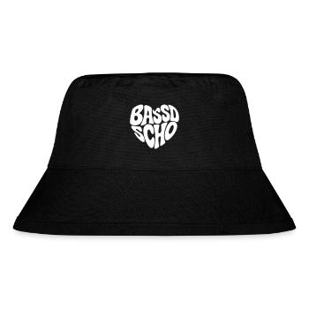 Bassd scho  - Stanley/Stella recycelter Bucket Hat - Schwarz - Vorne