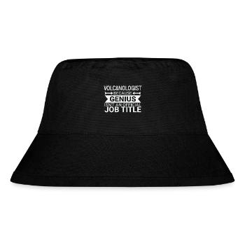 Volcanologist Genius Volcanology - Stanley/Stella Recycled Bucket Hat - black - Front