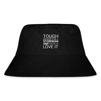 Storeman Crazy - Stanley/Stella recycelter Bucket Hat - Schwarz - Vorne