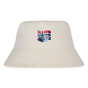 Norwegen Angeln Boot - Stanley/Stella recycelter Bucket Hat - Naturweiß - Vorne
