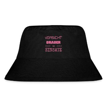 Brauer als Berufung - Stanley/Stella recycelter Bucket Hat - Schwarz - Vorne