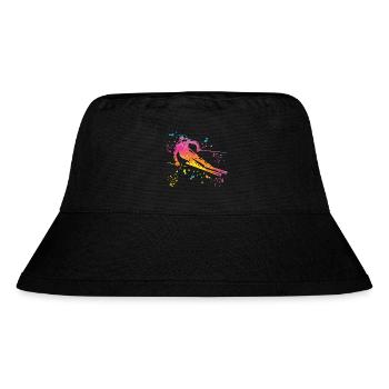 Alpine skiing Winter sports Nordic skiing - Stanley/Stella Recycled Bucket Hat - black - Front
