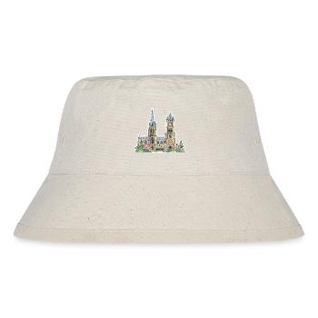 Leicester Skyline Clock Tower Cathedral Sticker - Stanley/Stella Recycled Bucket Hat - natural - Front