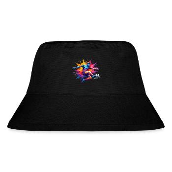 Lustiges Kind-Spieler-Humor-Fußballgeschenk - Stanley/Stella recycelter Bucket Hat - Schwarz - Vorne