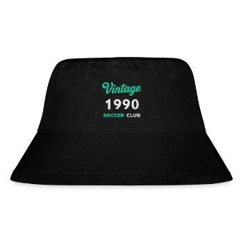 Vintage 1990 – Soccer Club Retro Birth Year - Stanley/Stella Recycled Bucket Hat - black - Front
