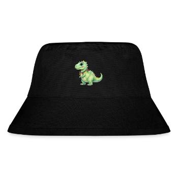 Colorful dinosaur with fairy lights - Stanley/Stella Recycled Bucket Hat - black - Front