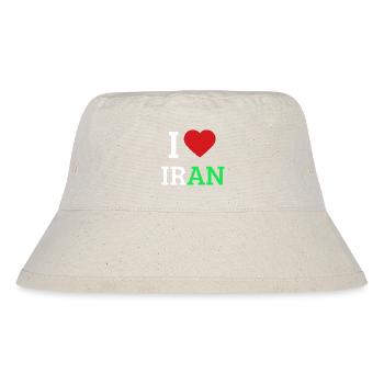 I love Iran - I Heart Iran Pride Tee - Stanley/Stella Recycled Bucket Hat - natural - Front