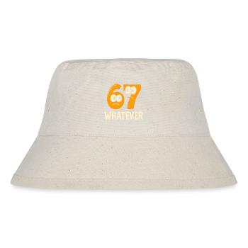 Six Seven Whatever Italian Brainrot Humor Meme  - Stanley/Stella recycelter Bucket Hat - Naturweiß - Vorne