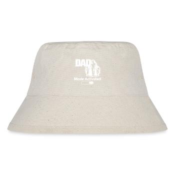 Cadeau du Papa Enfant Shirt Activé en Mode Papa - Bob recyclé Stanley/Stella - blanc naturel - Devant
