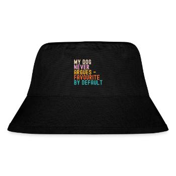 Dogs My Dog never argues - Stanley/Stella Recycled Bucket Hat - black - Front