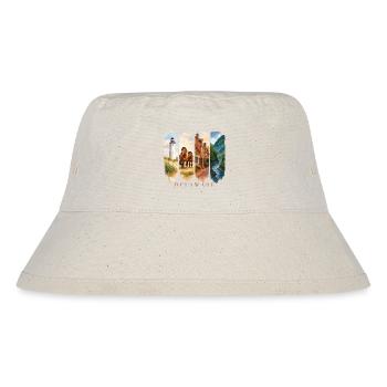 Delaware Urlaub Travel – Küste & Leuchtturm Motiv - Stanley/Stella recycelter Bucket Hat - Naturweiß - Vorne
